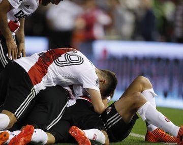 El festejo del Millonario en la ida en Núñez