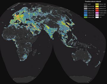 Casi el 60 por ciento de los argentinos no puede ver las estrellas
