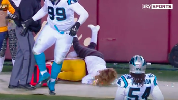 El duro golpe que sufrió la porrista El duro golpe que sufrió la porrista