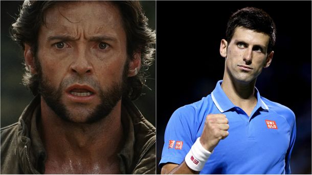 Hugh Jackman y Novak Djokovic se cruzaron en Twitter
