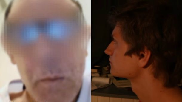 La cara del ladrón frente a su víctima