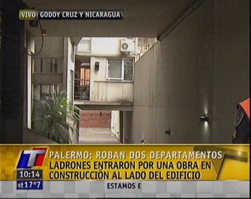 Palermo: saltan desde una obra y roban 2 departamentos