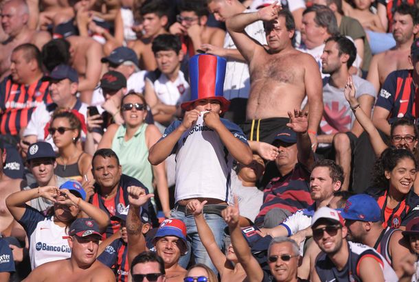 Hinchas de San Lorenzo.