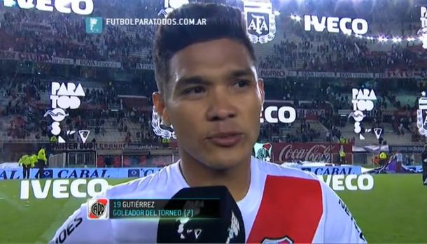 Teo Gutiérrez: Nosotros hablamos en la cancha