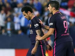 El brasileño vio la roja en la derrota ante el Málaga El brasileño vio la roja en la derrota ante el Málaga