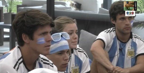 Así se vive el partido de Argentina ante Polonia en la casa de Gran Hermano