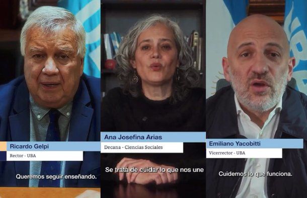 El pedido de autoridades de la UBA al Gobierno.