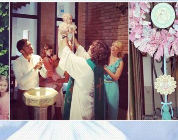 El bautismo de la hija de Nicole y Cubero