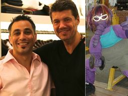 reunion cumbre: tinelli se reencontro con el oso arturo reunion cumbre: tinelli se reencontro con el oso arturo