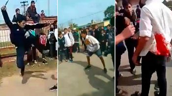 video: con cuchillos, palos y piedras, alumnos se pelean a la salida del colegio video: con cuchillos, palos y piedras, alumnos se pelean a la salida del colegio