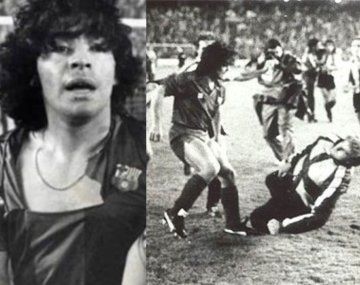 Subastan icónica camiseta de Maradona en Barcelona: la batalla del Bernabéu