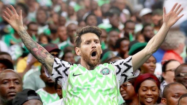 En las redes se atrevieron a imaginar a Lionel Messi con la camiseta de Nigeria