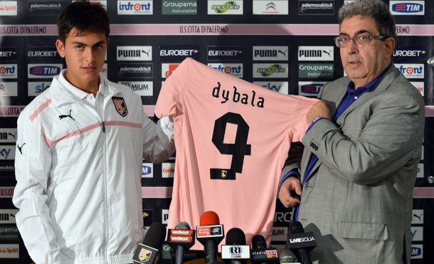Paulo Dybala fue presentado en el Palermo italiano