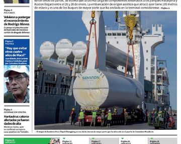 Tapas de diarios del sábado 19 de enero de 2018