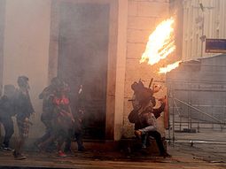 Disturbios entre manifestantes y la policía en Río de Janeiro&nbsp;