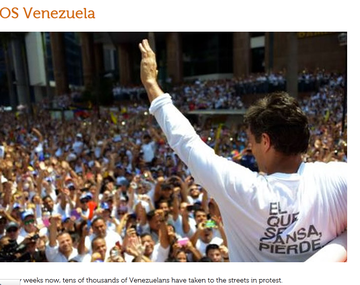 Kevin Spacey respaldó a manifestantes venezolanos y les pidió que no se rindan