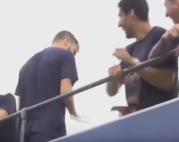 Piqué se burló de Cristiano Ronaldo en los festejos del Barcelona
