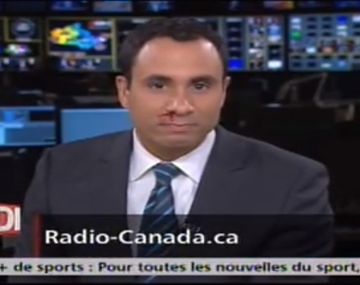 Presentador de televisión sufre sangrado en la nariz al aire