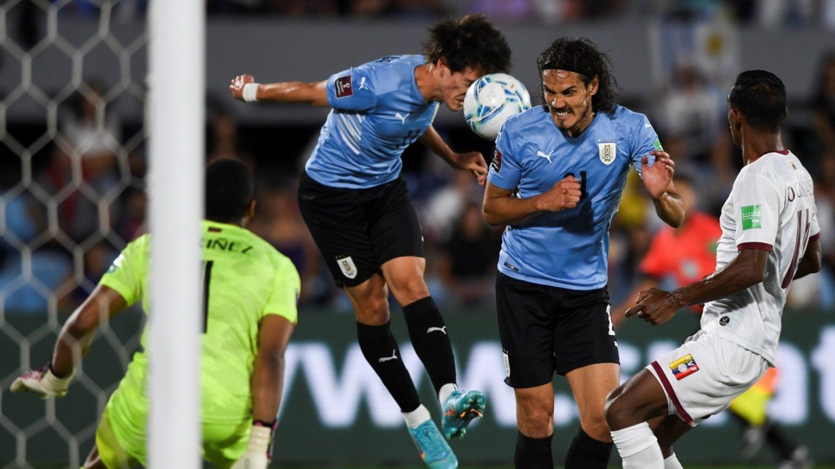 Eliminatorias Uruguay Gole A Venezuela Y Se Acerca A Qatar   Uruguay Venezuelajpg 