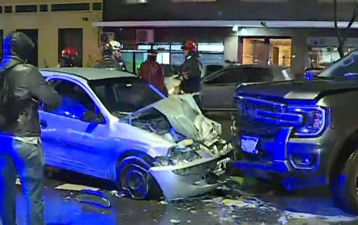 Así fue el choque en Chacarita: en contramano y a toda velocidad
