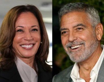 George Clooney mostró su apoyo a Kamala Harris.