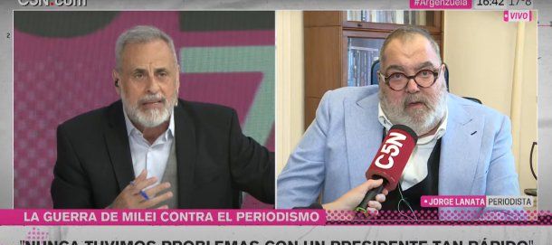 Jorge Lanata en C5N: Milei tendría que tener menos Twitter y más calle