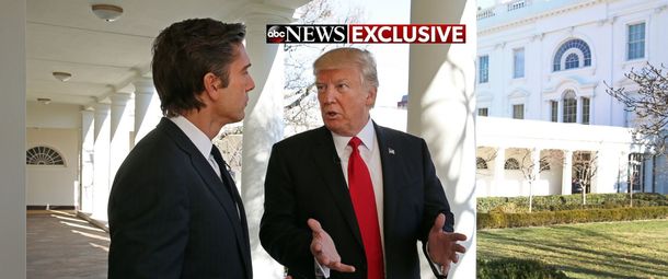 Donald Trump brindó su primerfa entrevista como presidente de Estados Unidos