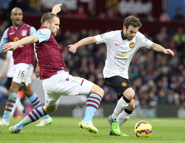 Con gol de Falcao, el Manchester United solo igualó ante el Aston Villa