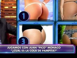 Pico Mónaco tuvo que adivinar cuál es la cola de Pampita