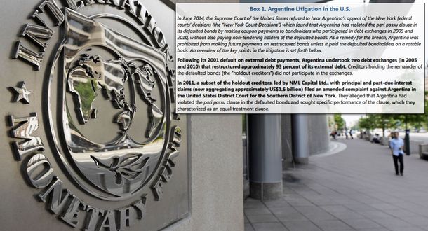 El Gobierno destacó el apoyo del FMI contra los fondos buitre