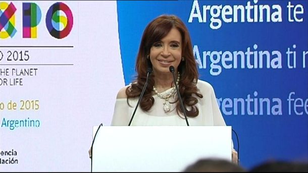 Cristina inauguró el pabellón argentino en la Expo de Milán
