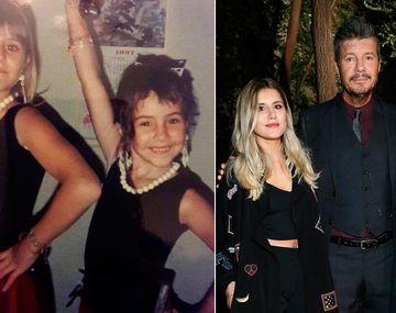 La foto vintage de Cande y Micaela Tinelli