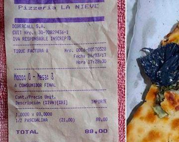 La mujer ya había comido tres pedazos de tarta cuando encontró el nylon