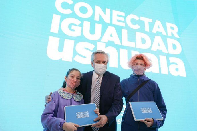 Alberto Fernández lanzó el Programa Conectar Igualdad Ushuaia