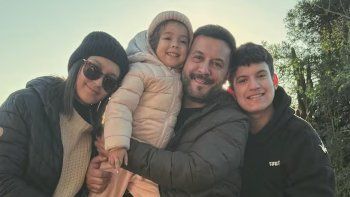 Lucas Sugo y su familia