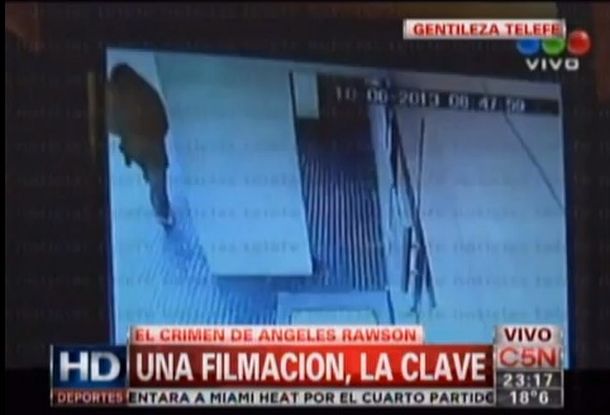 El video que mostraría a Ángeles Rawson volviendo a su casa