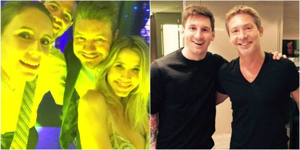 La selfie de Tinelli y Valdes que tomó Gisela Dulko