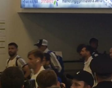 La llegada de la Selección argentina a Rusia