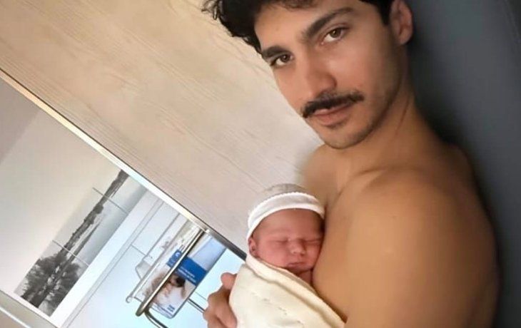 Chino Darín junto a su hijo Dante.