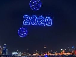 Miles de drones sincronizados, la opción china a los fuegos artificiales