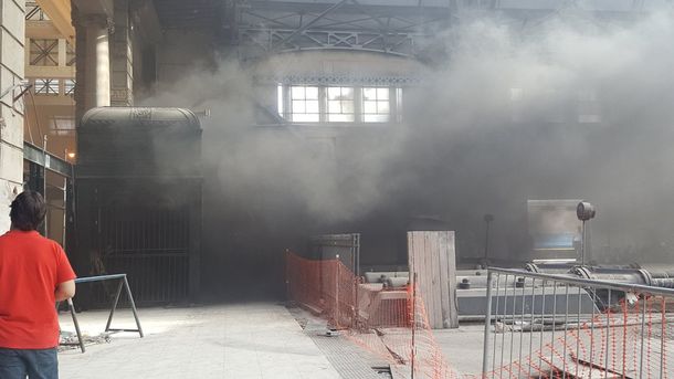 Incendio en la estación de Retiro: evacuaron al personal y a los pasajeros