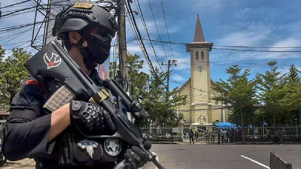 Indonesia: ataque suicida contra una catedral católica en Domingo de Ramos