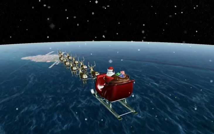 Dónde está ahora Papá Noel, según el streaming de Reuters: minuto a minuto en vivo