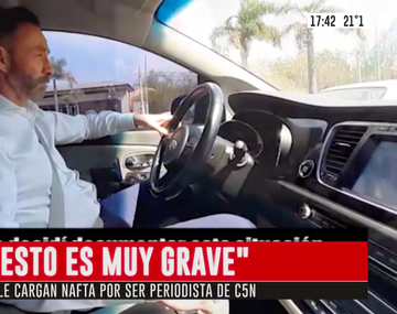 No le cargaron nafta por ser periodista de C5N