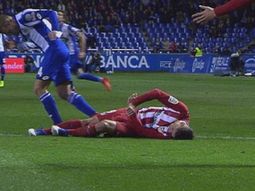 Así quedó el Niño Torres tras el choque con un rival Así quedó el Niño Torres tras el choque con un rival