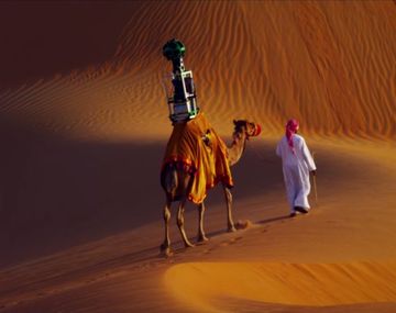 Google Street View usó camellos para filmar en el desierto