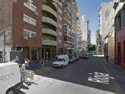 Calle Rioja al 600 en Rosario, el lugar donde habría ocurrido el abuso