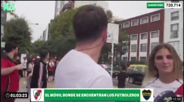 Nico Luaces protagonizó un tenso momento en vivo en la previa del Superclásico por el robo a un hincha