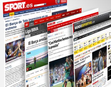 La prensa española llenó de elogios al Barça del Tata Martino