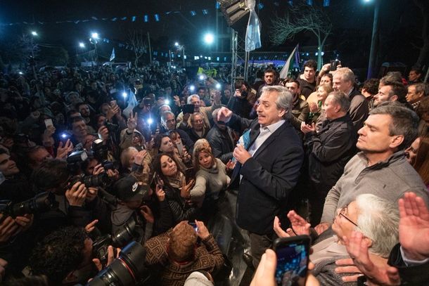 Alberto Fernández en Hurlingham